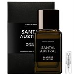 Matiere Premiere Santal Austral - Extrait de Parfum - Muestra de Perfume - 2 ml