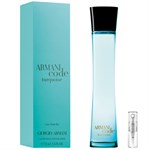 Armani Code Turquoise Pour Femme Eau Fraiche - Eau de Toilette - Muestra de Perfume - 2 ML